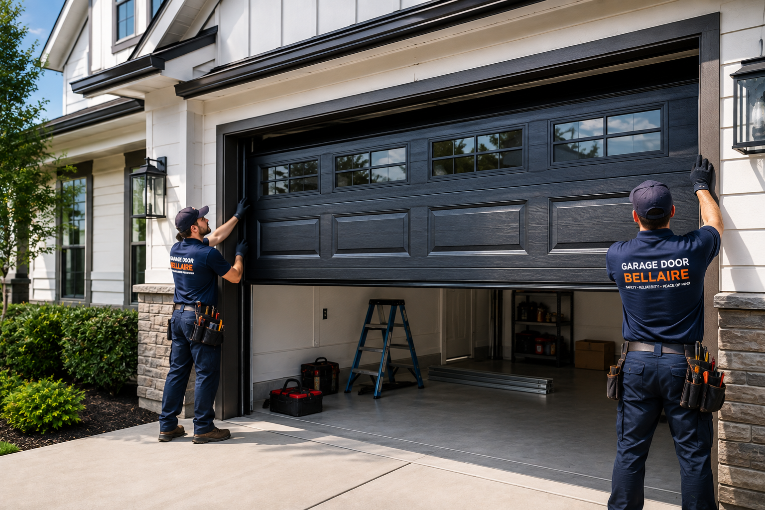 Garage door installation project