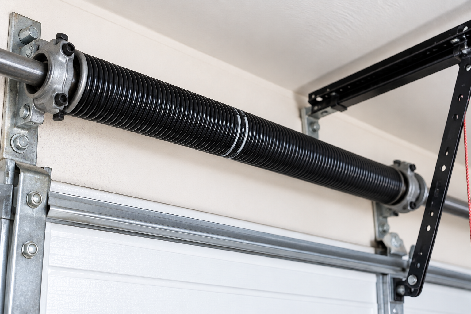 Garage door after repair